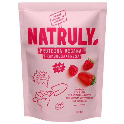 Natruly Organisches veganes Protein 350 gr Erdbeere Natruly Organisches veganes Protein 350 gr Erdbeere