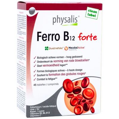 Physalis Eisen + B12 Forte - Rote Blutkörperchen-Unterstützung Physalis Eisen + B12 Forte - Rote Blutkörperchen-Unterstützung