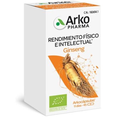 Arkopharma Ginseng Kapseln - 45 Kapseln - Nahrungsergänzung Arkopharma Ginseng Kapseln - 45 Kapseln - Nahrungsergänzung