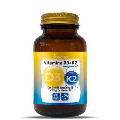 Plameca Vitamin D3+K2 60 pflanzliche Kapseln Plameca Vitamin D3+K2 60 pflanzliche Kapseln