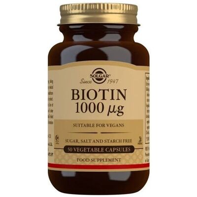 Solgar Biotin 1000 mcg 50 Kapseln Solgar Biotin 1000 mcg 50 Kapseln