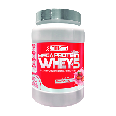Nutrisport Mega Protein Whey + 5 Erdbeere - Proteinpulver Nutrisport Mega Protein Whey + 5 Erdbeere - Proteinpulver
