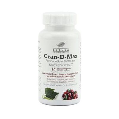 Betula Cran-D-Max - Cranberry, D-Mannose & Vitamin C - 60 Veg Capsules Betula Cran-D-Max - Cranberry, D-Mannose & Vitamin C - 60 Veg Capsules
