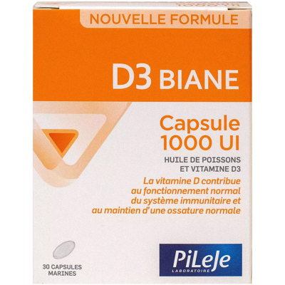 Pileje D3 Biane Kapseln 1000 IE 30 Kapseln Pileje D3 Biane Kapseln 1000 IE 30 Kapseln