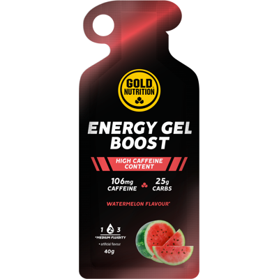 GoldNutrition Boost Plus Energie-Gel 40 g 16 Stück Wassermelone GoldNutrition Boost Plus Energie-Gel 40 g 16 Stück Wassermelone