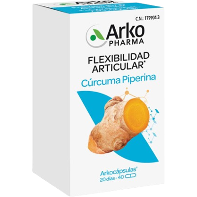 Arkopharma Kurkuma Piperin Bio x80 Kapseln - Nahrungsergänzungsmittel Arkopharma Kurkuma Piperin Bio x80 Kapseln - Nahrungsergänzungsmittel