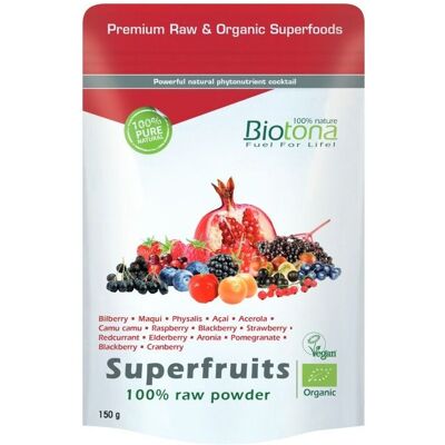 Biotona Superfrüchte Bio 150g - Natürliche Superfood-Pulver Biotona Superfrüchte Bio 150g - Natürliche Superfood-Pulver