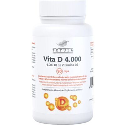 Betula Vitamin D 4000 UI - 90 Kapseln - Knochen & Immununterstützung Betula Vitamin D 4000 UI - 90 Kapseln - Knochen & Immununterstützung