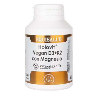Equisalud Holovit Vegan D3+K2 mit Magnesium - Nahrungsergänzungsmittel Equisalud Holovit Vegan D3+K2 mit Magnesium - Nahrungsergänzungsmittel