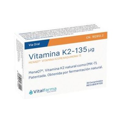 Vitalfarma Vitamin K2-7 30 Kapseln - Nahrungsergänzung Vitalfarma Vitamin K2-7 30 Kapseln - Nahrungsergänzung
