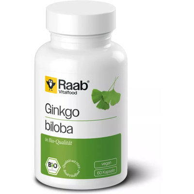 Raab Vitalfood Ginkgo Biloba 500 mg 60 Bio-Vegan-Kapseln Raab Vitalfood Ginkgo Biloba 500 mg 60 Bio-Vegan-Kapseln