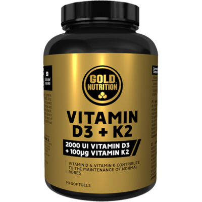 Gold Nutrition Vitamin D3 + K2 - Vitamin-Ergänzung Gold Nutrition Vitamin D3 + K2 - Vitamin-Ergänzung