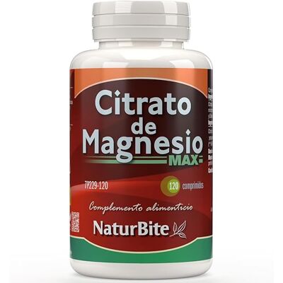 Naturbite Magnesiumcitrat Max 120 Tabletten Naturbite Magnesiumcitrat Max 120 Tabletten