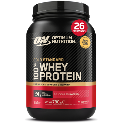 Optimum Nutrition 100% Whey Gold Standard 768 g Köstliche Erdbeeren Optimum Nutrition 100% Whey Gold Standard 768 g Köstliche Erdbeeren