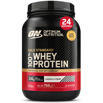 Optimum Nutrition 100% Whey Gold Standard 768 g Cookies & Cream Optimum Nutrition 100% Whey Gold Standard 768 g Cookies & Cream