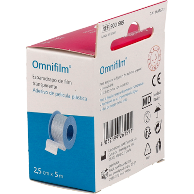 Hartmann Omnifilm Kunststoffband 2,5 cm x 5 m Hartmann Omnifilm Kunststoffband 2,5 cm x 5 m