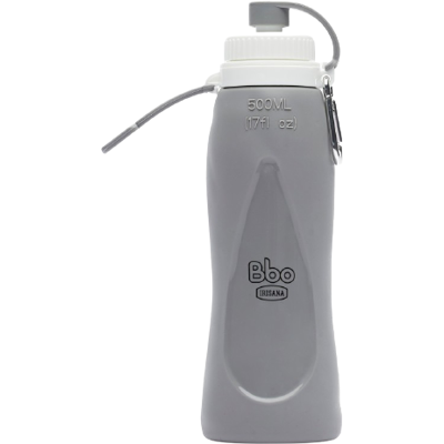 Irisana 500 ml Bbo-Flasche aus Silikon Grau Irisana 500 ml Bbo-Flasche aus Silikon Grau