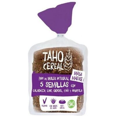 Taho Cereal 5 Samen geformtes Brot mit Sauerteig 400 gr Taho Cereal 5 Samen geformtes Brot mit Sauerteig 400 gr