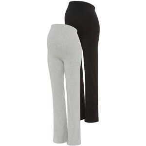 Umstandsleggings NEUN MONATE "2er Pack Umstands-Leggings mit geradem Bein", Damen, Gr. 40/42, N-Gr, schwarz, graumeliert, Single Jersey, Obermaterial: 95% Baumwolle, 5% Elasthan. Obermaterial Melange: 85% Baumwolle, 10% Viskose, 5% Elasthan, unifarben, Ba Umstandsleggings NEUN MONATE "2er Pack Umstands-Leggings mit geradem Bein", Damen, Gr. 40/42, N-Gr, schwarz, graumeliert, Single Jersey, Obermaterial: 95% Baumwolle, 5% Elasthan. Obermaterial Melange: 85% Baumwolle, 10% Viskose, 5% Elasthan, unifarben, Ba