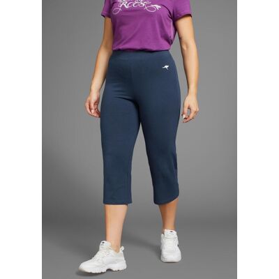 Sporthose KANGAROOS, Damen, Gr. 36/38, N-Gr, navy, Jersey, Obermaterial: 95% Baumwolle, 5% Elasthan, unifarben, schmal 3/4-Länge, Hosen Sporthose, Grosse Grössen Sporthose KANGAROOS, Damen, Gr. 36/38, N-Gr, navy, Jersey, Obermaterial: 95% Baumwolle, 5% Elasthan, unifarben, schmal 3/4-Länge, Hosen Sporthose, Grosse Grössen
