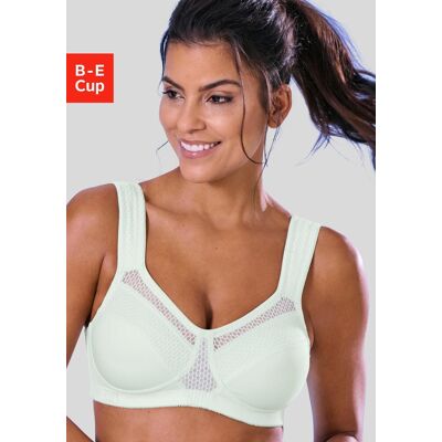 H.I.S. Sport-BH H.I.S, Damen, Gr. 95, Cup E, blau (mint), Microtouch, Obermaterial: 90% Polyester (COOLMAX), 10% Elasthan, BHs Sport-BH, ohne Bügel aus schnell trocknendem COOLMAX-Material H.I.S. Sport-BH H.I.S, Damen, Gr. 95, Cup E, blau (mint), Microtouch, Obermaterial: 90% Polyester (COOLMAX), 10% Elasthan, BHs Sport-BH, ohne Bügel aus schnell trocknendem COOLMAX-Material