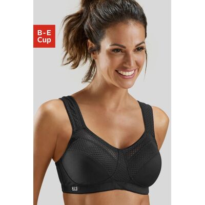 H.I.S. Sport-BH H.I.S, Damen, Gr. 110, Cup D, schwarz, Microtouch, Obermaterial: 90% Polyester (COOLMAX), 10% Elasthan, BHs Sport-BH, ohne Bügel aus schnell trocknendem COOLMAX-Material H.I.S. Sport-BH H.I.S, Damen, Gr. 110, Cup D, schwarz, Microtouch, Obermaterial: 90% Polyester (COOLMAX), 10% Elasthan, BHs Sport-BH, ohne Bügel aus schnell trocknendem COOLMAX-Material