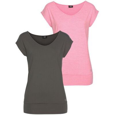 H.I.S. Funktionsshirt H.I.S, Damen, Gr. 44/46, bunt (anthrazit, rosa), Obermaterial: 87% Polyester, 13% Elasthan, figurumspielend hüftlang, Shirts Funktionsshirt, ärmellos, figurfreundlicher Schnitt, ideal für Sport und Wandern H.I.S. Funktionsshirt H.I.S, Damen, Gr. 44/46, bunt (anthrazit, rosa), Obermaterial: 87% Polyester, 13% Elasthan, figurumspielend hüftlang, Shirts Funktionsshirt, ärmellos, figurfreundlicher Schnitt, ideal für Sport und Wandern