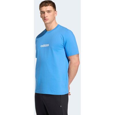 T-Shirt ADIDAS SPORTSWEAR "M LIN SJ T", Herren, Gr. S, ray blau, sanftes weiß, Obermaterial: 100% Baumwolle, normal, Rundhals, Shirts T-Shirt, überschnittene Schultern, Kurzarmdesign, aus Baumwolljersey T-Shirt ADIDAS SPORTSWEAR "M LIN SJ T", Herren, Gr. S, ray blau, sanftes weiß, Obermaterial: 100% Baumwolle, normal, Rundhals, Shirts T-Shirt, überschnittene Schultern, Kurzarmdesign, aus Baumwolljersey