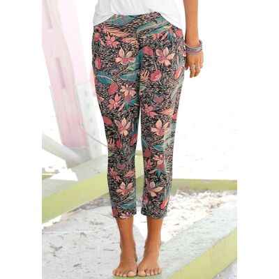 Strandhose CHIEMSEE "aus bequemen Viskosejersey", Damen, Gr. 36, N-Gr, orange (koralle, bedruckt), Jersey, Obermaterial: 95% Viskose, 5% Elasthan, bedruckt, figurumspielend 7/8-Länge, Hosen Strandhose, im Alloverprint mit Taschen, leichte Sommerhose, Stof Strandhose CHIEMSEE "aus bequemen Viskosejersey", Damen, Gr. 36, N-Gr, orange (koralle, bedruckt), Jersey, Obermaterial: 95% Viskose, 5% Elasthan, bedruckt, figurumspielend 7/8-Länge, Hosen Strandhose, im Alloverprint mit Taschen, leichte Sommerhose, Stof