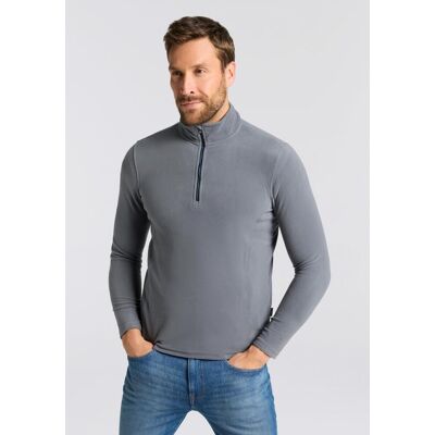 Fleeceshirt KILLTEC "KSW 63 MN FLC SHRT", Herren, Gr. 3XL, grau (stahl), Obermaterial: 100% Polyester, Shirts Fleeceshirt, wärmend Fleeceshirt KILLTEC "KSW 63 MN FLC SHRT", Herren, Gr. 3XL, grau (stahl), Obermaterial: 100% Polyester, Shirts Fleeceshirt, wärmend