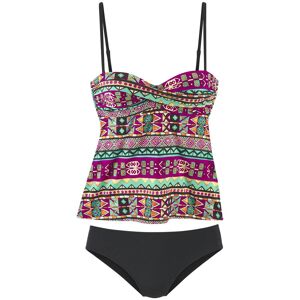 Bügel-Tankini BUFFALO, Damen, Gr. 40, Cup D, pink (pink bedruckt), Polyester, bedruckt, Bikini-Sets Bügel-Tankini, mit farbenfrohen Design Bügel-Tankini BUFFALO, Damen, Gr. 40, Cup D, pink (pink bedruckt), Polyester, bedruckt, Bikini-Sets Bügel-Tankini, mit farbenfrohen Design