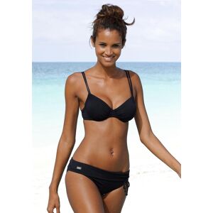 Bikini-Hose BUFFALO "Happy", Damen, Gr. 44, N-Gr, schwarz, Microfaser, Polyamid, unifarben, Badehosen Bikini-Hose, mit Umschlagbund Bikini-Hose BUFFALO "Happy", Damen, Gr. 44, N-Gr, schwarz, Microfaser, Polyamid, unifarben, Badehosen Bikini-Hose, mit Umschlagbund
