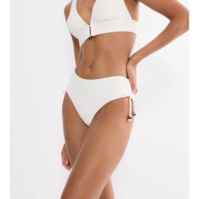 Bikini-Hose TRIUMPH "Summer Dune Midi", Damen, Gr. 44, N-Gr, weiss (beige), Microfaser, Obermaterial: 83% Polyamid, 17% Elasthan, Badehosen Bikini-Hose, mit Wellenstruktur Bikini-Hose TRIUMPH "Summer Dune Midi", Damen, Gr. 44, N-Gr, weiss (beige), Microfaser, Obermaterial: 83% Polyamid, 17% Elasthan, Badehosen Bikini-Hose, mit Wellenstruktur