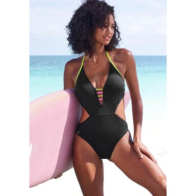 Monokini BUFFALO "Pop", Damen, Gr. 36, N-Gr, schwarz, Obermaterial: 83% Polyamid, 17% Elasthan. Futter: 100% Polyester, kontrastfarbene Details, unifarben, Badeanzüge Monokini, Mit kontrastfarbigen Details Monokini BUFFALO "Pop", Damen, Gr. 36, N-Gr, schwarz, Obermaterial: 83% Polyamid, 17% Elasthan. Futter: 100% Polyester, kontrastfarbene Details, unifarben, Badeanzüge Monokini, Mit kontrastfarbigen Details