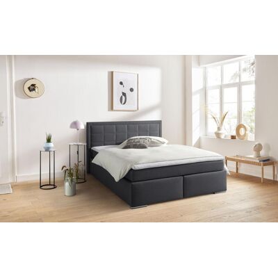 Boxbett COLLECTION AB "Athena" wahlweise mit Bettkasten", grau (anthrazit), B:153cm L:206cm, Komplettbetten, Boxbett, inkl. Topper bei Ausführung mit Matratze, in Härtegraden H2, H3, H4 Boxbett COLLECTION AB "Athena" wahlweise mit Bettkasten", grau (anthrazit), B:153cm L:206cm, Komplettbetten, Boxbett, inkl. Topper bei Ausführung mit Matratze, in Härtegraden H2, H3, H4