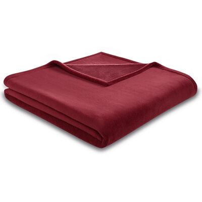 Wohndecke BIEDERLACK "King Fleece", rot (rubin), B:150cm L:200cm, Polyester, Wohndecken, Wohndecke, leicht, Kuscheldecke Wohndecke BIEDERLACK "King Fleece", rot (rubin), B:150cm L:200cm, Polyester, Wohndecken, Wohndecke, leicht, Kuscheldecke