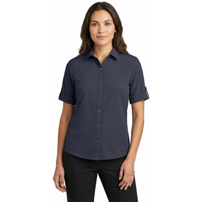 Funktionsbluse KILLTEC "KOS 85 WMN WVN SHRT", Damen, Gr. 38, nachtblau, Obermaterial: 100% Polyester, Blusen Funktionsbluse, sportliche Passform, für Freizeitaktivitäten, aus Polyester Funktionsbluse KILLTEC "KOS 85 WMN WVN SHRT", Damen, Gr. 38, nachtblau, Obermaterial: 100% Polyester, Blusen Funktionsbluse, sportliche Passform, für Freizeitaktivitäten, aus Polyester