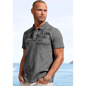 Poloshirt JOHN DEVIN "mit Print", Herren, Gr. L (52/54), grau, Slub, Obermaterial: 100% Baumwolle, bedruckt, regular fit, Rundhals, abgesteppte Kante, Shirts Poloshirt, Regular-Fit, aus Slub-Qualität, mit Print Poloshirt JOHN DEVIN "mit Print", Herren, Gr. L (52/54), grau, Slub, Obermaterial: 100% Baumwolle, bedruckt, regular fit, Rundhals, abgesteppte Kante, Shirts Poloshirt, Regular-Fit, aus Slub-Qualität, mit Print