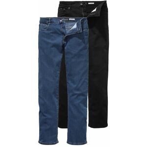 Stretch-Jeans ARIZONA "John", Herren, Gr. 54, N + U Gr, schwarz (schwarz, blau s), Obermaterial: 98% Baumwolle, 2% Elasthan, Basic, normal lang, Jeans Stretch-Jeans, gerade Beinform, niedrige Leibhöhe, mit Five-Pocket-Konfiguration Stretch-Jeans ARIZONA "John", Herren, Gr. 54, N + U Gr, schwarz (schwarz, blau s), Obermaterial: 98% Baumwolle, 2% Elasthan, Basic, normal lang, Jeans Stretch-Jeans, gerade Beinform, niedrige Leibhöhe, mit Five-Pocket-Konfiguration