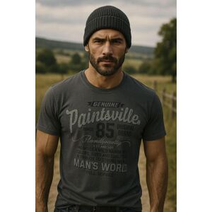 T-Shirt MAN'S WORLD, Herren, Gr. XL (56/58), grau (dunkelgrau), Single Jersey, Obermaterial: 100% Baumwolle, bedruckt, normal, Rundhals, Shirts T-Shirt, Kurzarm, mit stylischem Print, Rundhalsausschnitt, aus Baumwolle T-Shirt MAN'S WORLD, Herren, Gr. XL (56/58), grau (dunkelgrau), Single Jersey, Obermaterial: 100% Baumwolle, bedruckt, normal, Rundhals, Shirts T-Shirt, Kurzarm, mit stylischem Print, Rundhalsausschnitt, aus Baumwolle