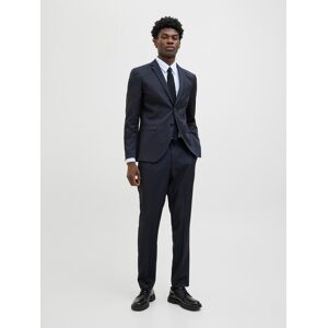 Anzug JACK & JONES "JPRCOSTA SUIT", Herren, Gr. 48, N-Gr, blau (schwarz navy), Web, Obermaterial: 100% Polyester, unifarben, sehr schmal, Anzüge Anzug, Polyester, slim fit Anzug JACK & JONES "JPRCOSTA SUIT", Herren, Gr. 48, N-Gr, blau (schwarz navy), Web, Obermaterial: 100% Polyester, unifarben, sehr schmal, Anzüge Anzug, Polyester, slim fit