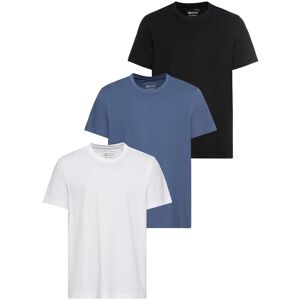 T-Shirt MAN'S WORLD "neue Farben", Herren, Gr. 48/50 (M), blau (weiß, jeansblau, schwarz), Single Jersey, Obermaterial: 100% Baumwolle. Obermaterial weiss: 100% Baumwolle, unifarben, Basic, normal, Rundhals, normaler Saum, Shirts T-Shirt, Kurzarm, unifarb T-Shirt MAN'S WORLD "neue Farben", Herren, Gr. 48/50 (M), blau (weiß, jeansblau, schwarz), Single Jersey, Obermaterial: 100% Baumwolle. Obermaterial weiss: 100% Baumwolle, unifarben, Basic, normal, Rundhals, normaler Saum, Shirts T-Shirt, Kurzarm, unifarb
