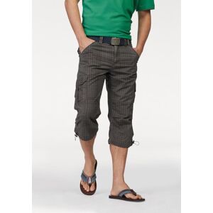 Cargobermudas MAN'S WORLD, Herren, Gr. 64, N-Gr, braun (grau, braun, kariert), Obermaterial: 100% Baumwolle, kariert, normal 3/4-Länge, Hosen Cargobermudas, in 3/4-Länge mit modischem Karomuster Cargobermudas MAN'S WORLD, Herren, Gr. 64, N-Gr, braun (grau, braun, kariert), Obermaterial: 100% Baumwolle, kariert, normal 3/4-Länge, Hosen Cargobermudas, in 3/4-Länge mit modischem Karomuster