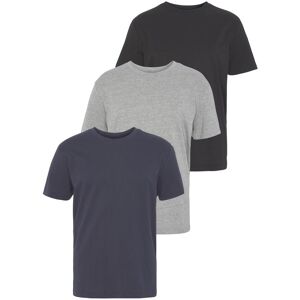 T-Shirt MAN'S WORLD "neue Farben", Herren, Gr. 60/62 (XXL), schwarz (grau, marine, schwarz), Single Jersey, Obermaterial: 100% Baumwolle. Obermaterial Melange: 90% Baumwolle, 10% Viskose, meliert, unifarben, Basic, normal, Rundhals, normaler Saum, Shirts T-Shirt MAN'S WORLD "neue Farben", Herren, Gr. 60/62 (XXL), schwarz (grau, marine, schwarz), Single Jersey, Obermaterial: 100% Baumwolle. Obermaterial Melange: 90% Baumwolle, 10% Viskose, meliert, unifarben, Basic, normal, Rundhals, normaler Saum, Shirts