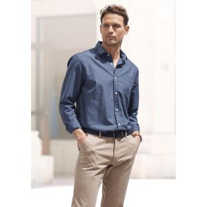 H.I.S. Langarmhemd H.I.S, Herren, Gr. XXL (45/46), N-Gr, blau (dunkelblau), Web, Obermaterial: 100% Baumwolle, unifarben, regular fit, Rundhals, Manschette, Hemden Langarmhemd, mit Kentkragen, Oxford-Qualität aus reiner Baumwolle H.I.S. Langarmhemd H.I.S, Herren, Gr. XXL (45/46), N-Gr, blau (dunkelblau), Web, Obermaterial: 100% Baumwolle, unifarben, regular fit, Rundhals, Manschette, Hemden Langarmhemd, mit Kentkragen, Oxford-Qualität aus reiner Baumwolle