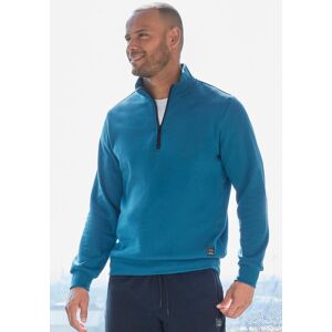 Sweatshirt JOHN DEVIN, Herren, Gr. S (44/46), blau (petrol), angeraute Sweatware, Obermaterial: 60% Baumwolle, 40% Polyester, unifarben, bequem normal, Rundhals, angesetztes Bündchen, Sweatshirts Sweatshirt, Troyer mit schwarzem Reissverschluss am Kragen, Sweatshirt JOHN DEVIN, Herren, Gr. S (44/46), blau (petrol), angeraute Sweatware, Obermaterial: 60% Baumwolle, 40% Polyester, unifarben, bequem normal, Rundhals, angesetztes Bündchen, Sweatshirts Sweatshirt, Troyer mit schwarzem Reissverschluss am Kragen,