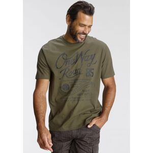 T-Shirt MAN'S WORLD, Herren, Gr. 6XL (76/78), oliv, Single Jersey, Obermaterial: 100% Baumwolle, bedruckt, normal, Rundhals, Shirts T-Shirt, Kurzarm, Regular Fit, mit Print, Rundhals, im Used-Look T-Shirt MAN'S WORLD, Herren, Gr. 6XL (76/78), oliv, Single Jersey, Obermaterial: 100% Baumwolle, bedruckt, normal, Rundhals, Shirts T-Shirt, Kurzarm, Regular Fit, mit Print, Rundhals, im Used-Look
