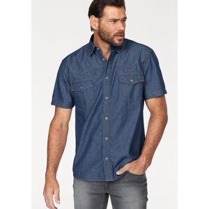 Jeanshemd ARIZONA, Herren, Gr. 41/42 (L), N-Gr, blau (blau stone), Jeans, Obermaterial: 100% Baumwolle, unifarben, Basic, normal normal, Hemden Jeanshemd, Kurzarm im Western Stil Jeanshemd ARIZONA, Herren, Gr. 41/42 (L), N-Gr, blau (blau stone), Jeans, Obermaterial: 100% Baumwolle, unifarben, Basic, normal normal, Hemden Jeanshemd, Kurzarm im Western Stil