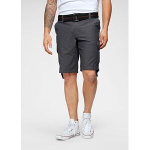 Cargoshorts BRUNO BANANI, Herren, Gr. 30, N-Gr, schwarz, Obermaterial: 100% Baumwolle, gemustert, normal kniefrei, Hosen Cargoshorts, mit modischer Struktur Cargoshorts BRUNO BANANI, Herren, Gr. 30, N-Gr, schwarz, Obermaterial: 100% Baumwolle, gemustert, normal kniefrei, Hosen Cargoshorts, mit modischer Struktur