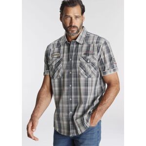 Kurzarmhemd MAN'S WORLD, Herren, Gr. S (37/38), N-Gr, weiss (blau, weiß, kariert), Web, Obermaterial: 100% Baumwolle, kariert, bequem normal, abgesteppt, Hemden Kurzarmhemd, im Karodesign Kurzarmhemd MAN'S WORLD, Herren, Gr. S (37/38), N-Gr, weiss (blau, weiß, kariert), Web, Obermaterial: 100% Baumwolle, kariert, bequem normal, abgesteppt, Hemden Kurzarmhemd, im Karodesign